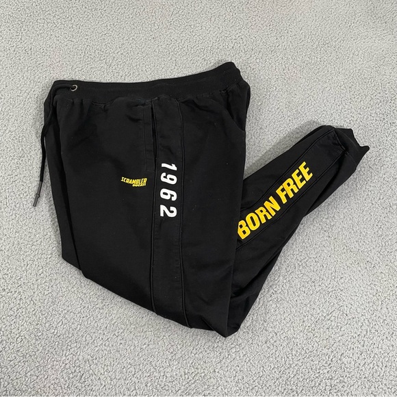 Scrambler Ducati Track Pants Men XL Black Motorcycle Joggers - Picture 1 of 13